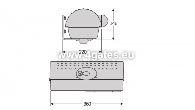 Kahe poolega väravate automaatika BFT IGEA BT KIT INT 24V