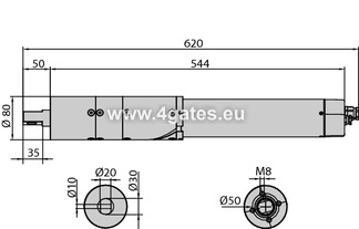Veramo vārtu automātikas motors BFT HIDE SW