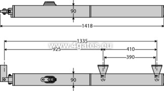Veramo vārtu automātikas motors BFT P4.5