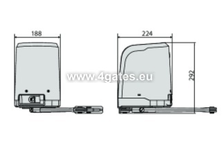 Drehtorantriebsmotor BFT VIRGO SMART BT A 20 SLAVE