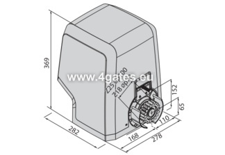 Motor für Schiebetor BFT ICARO VELOCE SMART AC A1000