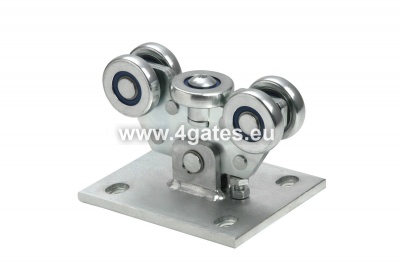 COMUNELLO ROLLBLÖCKE CGS-250.5Mini (5 Rollen, verzinkt) - vollständig x 2 Stück