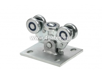 COMUNELLO ROLLBLÖCKE CGS-250.5Mini (5 Rollen, verzinkt) - vollständig x 2 Stück