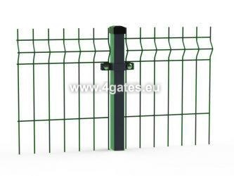 3D panel fence GALVANIZED + RAL6005 green