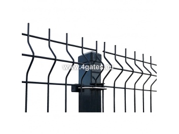 3D panel fence GALVANIZED + RAL7016 anthracite