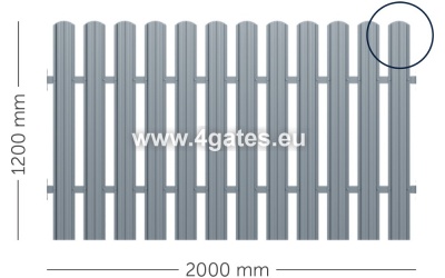 Готовый забор в упаковке LUX-SIC-01,12 панелей