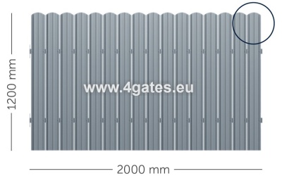 Finished fence in a package LUX-SIC-05,16  Panels