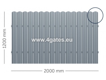 Ferdig gjerde i pakke LUX-SIC-05, 16 paneler