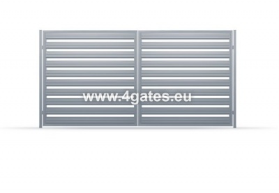 Veramie vārti  LUX HORIZONTAL STEEL PROFILE