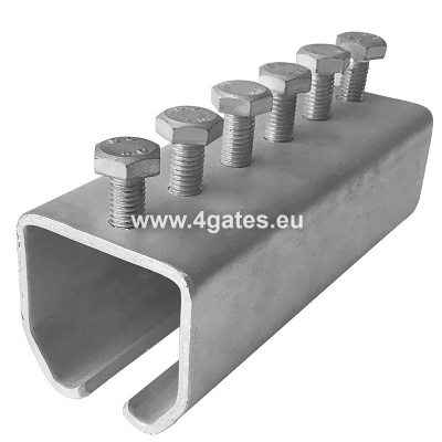 Rail profile connection/ Galvanized 50x46 mm