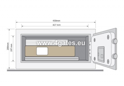 Saugus YALE svečias YLG / 200 / DB1 (200x430x350 )