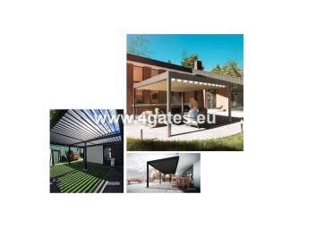 Pergola Plus BRISA SOLAR ar 4 kolonnām