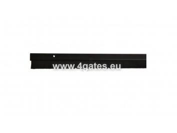 Durvju birste/melna/alumīnijs  L24mm x 1000mm / LU
