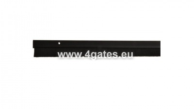 Durvju birste/melna/alumīnijs  L24mm x 1000mm / LU