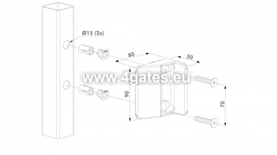 Basseini luku vastuplaat LOCINOX TWIST